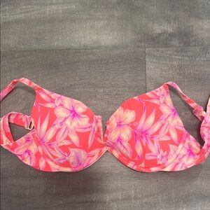 Floral Pink Bikini Top